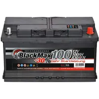 BlackMax Autobatterie 12V 100Ah 800A Starterbatterie MAX95 +30 Edition ersetzt 85Ah 88Ah 92Ah 95Ah