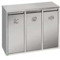 VAR Wertstoffsortiersystem 36 l Edelstahl