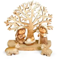 Riffelmacher & Weinberger Riffelmacher Kinderkrippe mit Baum aus Polyresin