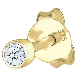 Elli DIAMONDS Single Stecker Diamant (0.03ct) Basic 375 Gelbgold Ohrringe   Damen