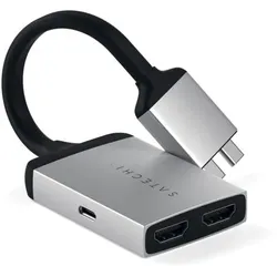 Satechi Type-C Dual zu HDMI DUAL 4K 60Hz Adapter silver