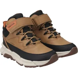 GEOX FLEXYPER Plus Boy Ankle Boot, DK Yellow/Black, 33