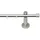 GARESA Gardinenstange Kea silber (mattchromfarben), L:240cm Ø:20mm, Aluminium, Holzwerkstoff, Kunststoff, Gardinenstangen, Vorhanggarnitur, einfache Montage, verlängerbar, Wandmontage, Kappe