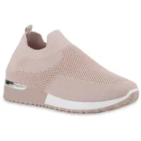 VAN HILL Damen Slip Ons in Rosa
