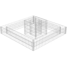 vidaXL Gabionen-Pflanzkübel 120 × 120 × 20 cm