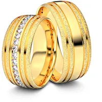 Trauringe Straubing 925er Silber (gelb-vergoldet) - 6459