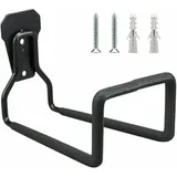 Wandmontierter Gartenschlauchhalter - Schlauchtrommel Aus Schmiedeeisen, Schwarz