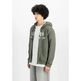 Alpha Industries Basic Zip Hoodie Herren Schwarz Olive XXL