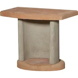 Buschbeck Zubehör für Grillkamine und Grillbars Beistelltisch terracotta- grau