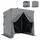 Outsunny Faltpavillon 1,85 x 1,85 m inkl. 4 Seitenteile Dunkelgrau