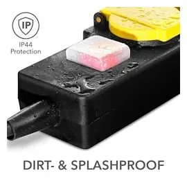 Trotec Steckdosenleiste PVP3 2 m Schwarz 1 St.