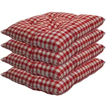 nyvi Sitzkissen 38 x 38 x 5 cm rot 4-tlg.