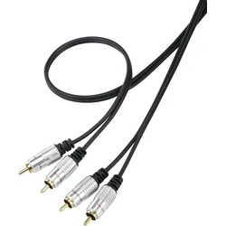 SpeaKa Professional SP-7870144 Cinch Audio Anschlusskabel [2x Cinch-Stecker - 2x Cinch-Stecker] 1.00