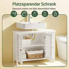 SoBuy Waschbeckenunterschrank 80 x 60 cm Weiß