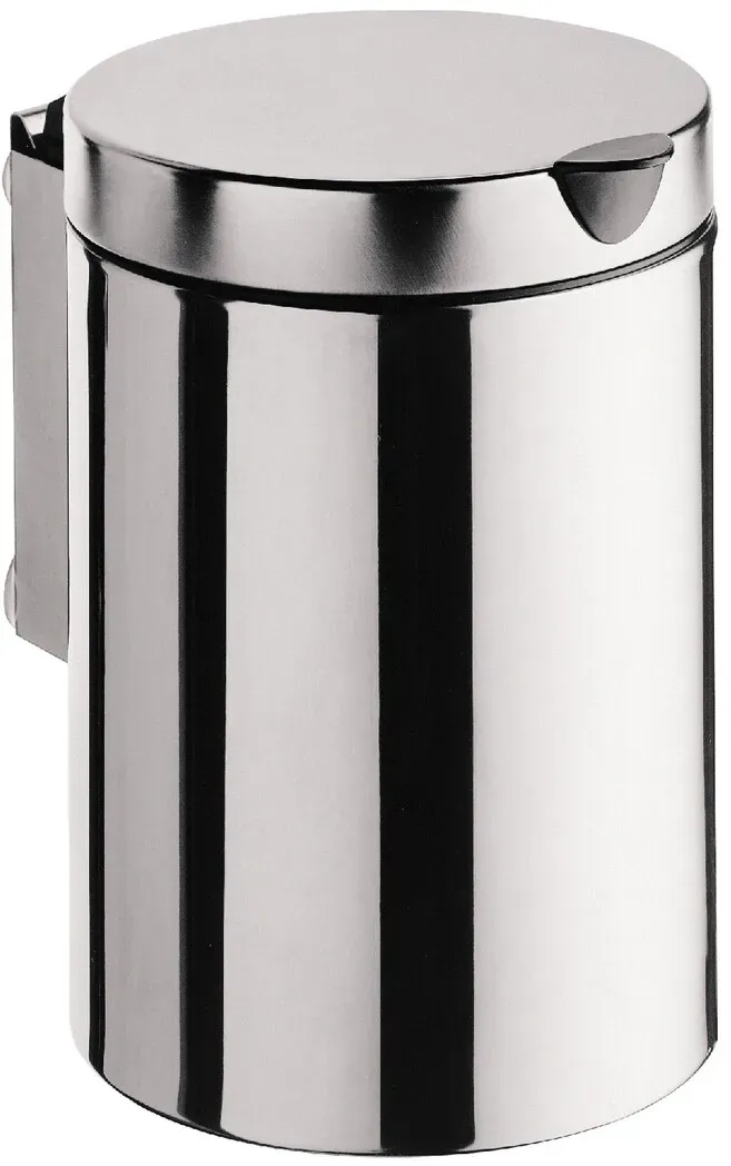 emco system 2 Abfallbehälter mit Deckel Wandmodell, 3 l, rund, edelstahl, 355300100 355300100
