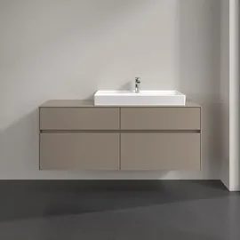 Villeroy & Boch Waschtischunterschrank 4 Auszüge 140 x 54,8 x 50 cm Taupe