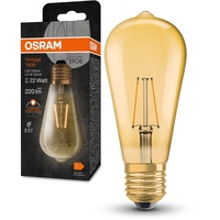 Osram Vintage 1906 Classic Edison FIL LED-Lampe, E27, gold,
