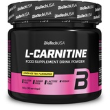 BIOTECH BioTechUSA L-Carnitine Powder | 2.000mg/Portion | Vegan, Glutenfrei, Zuckerfrei | mit L-Carnitin-L-Tartrat, Acetyl-L-Carnitin, Mineralstoffen, 150 g, Ice Tea