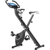 Gymtek FX600 Klappbar Magnetischer Heimtrainer Fahrrad für Zuhause bis 120kg, Hometrainer Fahrrad 8 Widerstandsstufen, 4kg Schwungmasse, Ergometer Heimtrainer mit LCD Display