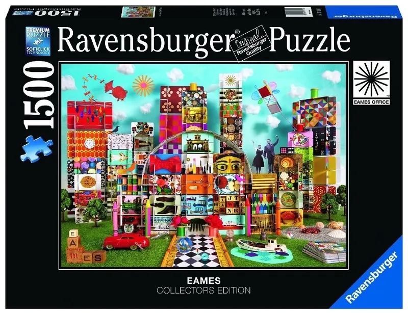 Ravensburger Puzzle 17191 - Eames House of Cards Fantasy - 1500 Teile Puzzle für Erwachsene und Kinder ab 14 Jahren