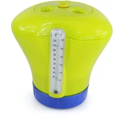 Pool Dosierschwimmer inkl. Thermometer grün