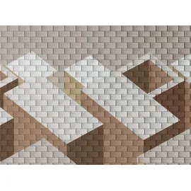 A.S. Création Geometrische 3D-Tapete 2 cm x 10 m 1 St Beige/Braun/Grau/Weiß
