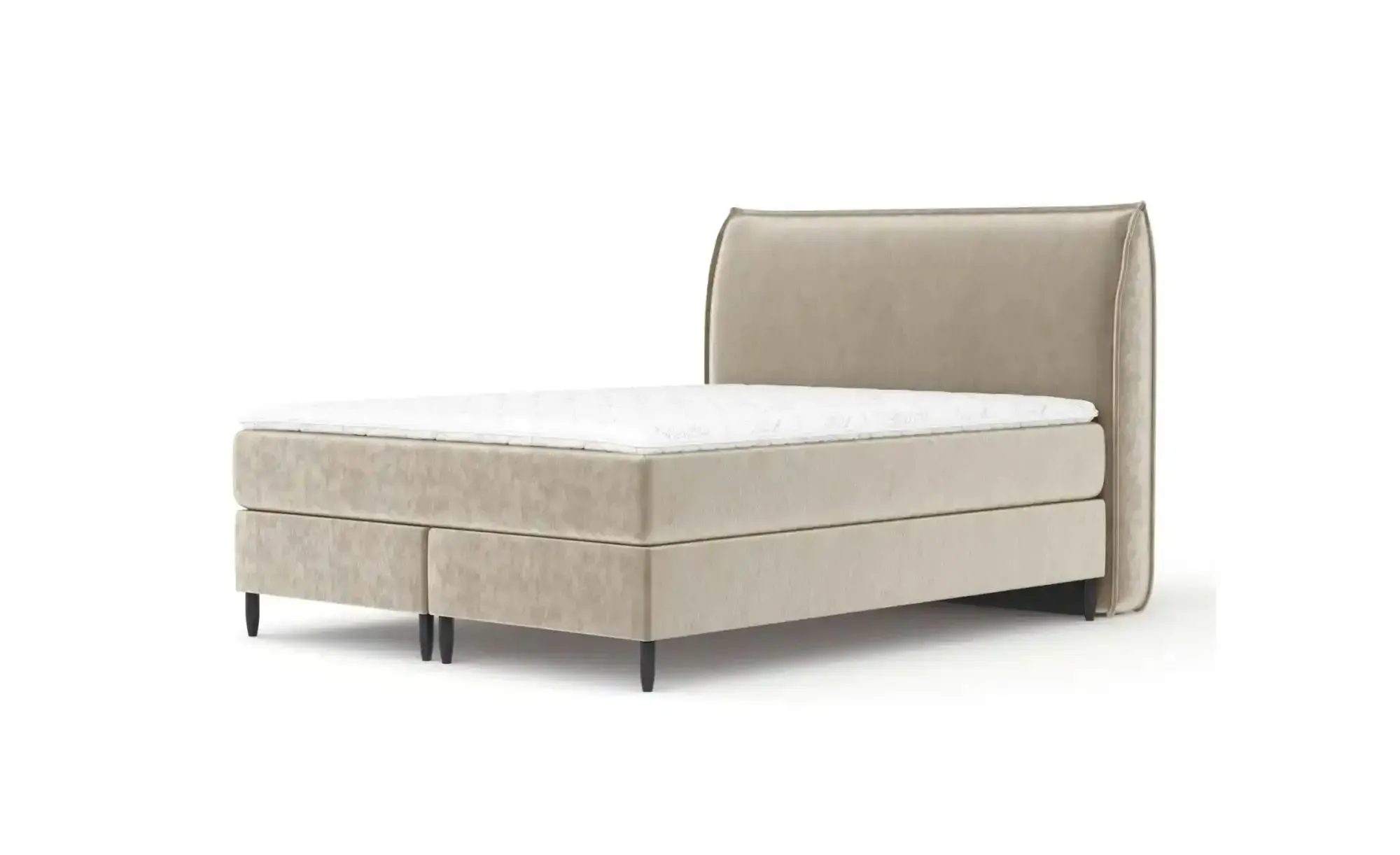 maison de rêve Boxspringbett   , beige , Maße (cm): B: 211 H: 125