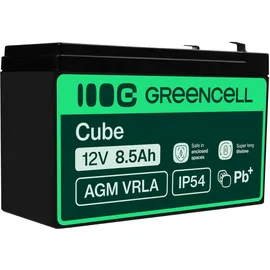 Green Cell AGM 12V 8,5Ah Akku Vlies Batterie VRLA Blei Bleiakku Ersatzakku Versorgungsbatterie AGM47 (8.50 Ah,