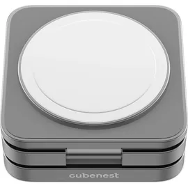 CubeNest S312 Pro Spacegrau kabelloses Magsafe-kompatibles Ladegerät 3in1 mit MagSafe Unterstützung