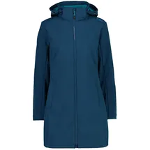 CMP Damen Funktionsjacke Kapuzen Softshellmantel, Blue INK-LAKE, 36