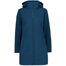 CMP Damen Funktionsjacke Kapuzen Softshellmantel, Blue INK-LAKE, 36