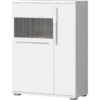 PLACES OF STYLE Highboard »Piano Vitrine«, UV lackiert, Soft-Close