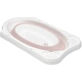KEEEPER Faltbare Babywanne mit Stöpsel, Ab 0 bis ca. 12 Monate, 33 l, 48 x 82 x 23,5 cm, Maja, Pink (Nordic Pink)