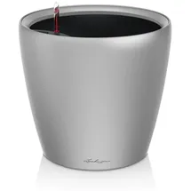 LECHUZA Classico LS 21 Komplettset Ø 21 x 20 cm  silber metallic