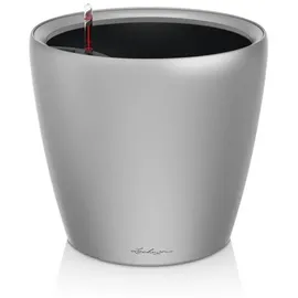 LECHUZA Classico LS 21 Komplettset Ø 21 x 20 cm  silber metallic
