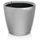 LECHUZA Classico LS 21 Komplettset Ø 21 x 20 cm  silber metallic