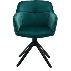 MID.YOU Armlehnstuhl Grün, eckig, Drehteller, 59x82x62 cm (572009503)