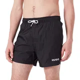Hugo Badeshorts mit Label Print Modell 'HAITI', Black, S