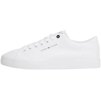 Tommy Hilfiger Herren Vulcanized Sneaker Th Hi Vulc Low Canvas Schuhe, Weiß (White), 42