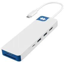Hyper HyperDrive Flex 8 Dockingstation USB-C Hub weiß/blau