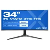 JAPANNEXT 86,4cm JN-IPS340UWQHD60C-C65W-HS    curved   UWQHD