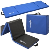 eyepower Fitnessmatte XL Gymnastikmatte Sport-, Turn- und Bodenmatte, Weichbodenmatte blau blau|schwarz