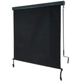 Mendler Vertikalmarkise 250 x 140 cm Schwarz