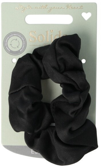 Scrunchie recycelt schwarz