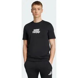 adidas Fußball Tango Geschichte Grafik T-Shirt schwarz S