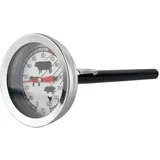 Grillthermometer ,Fleischthermometer Analog Edelstahl mit Kappe für die Sonde