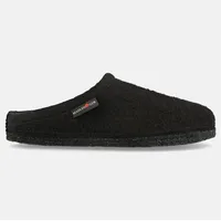 HAFLINGER Walktoffel Alaska Wolle Filzpantoffel Hausschuh schwarz 39