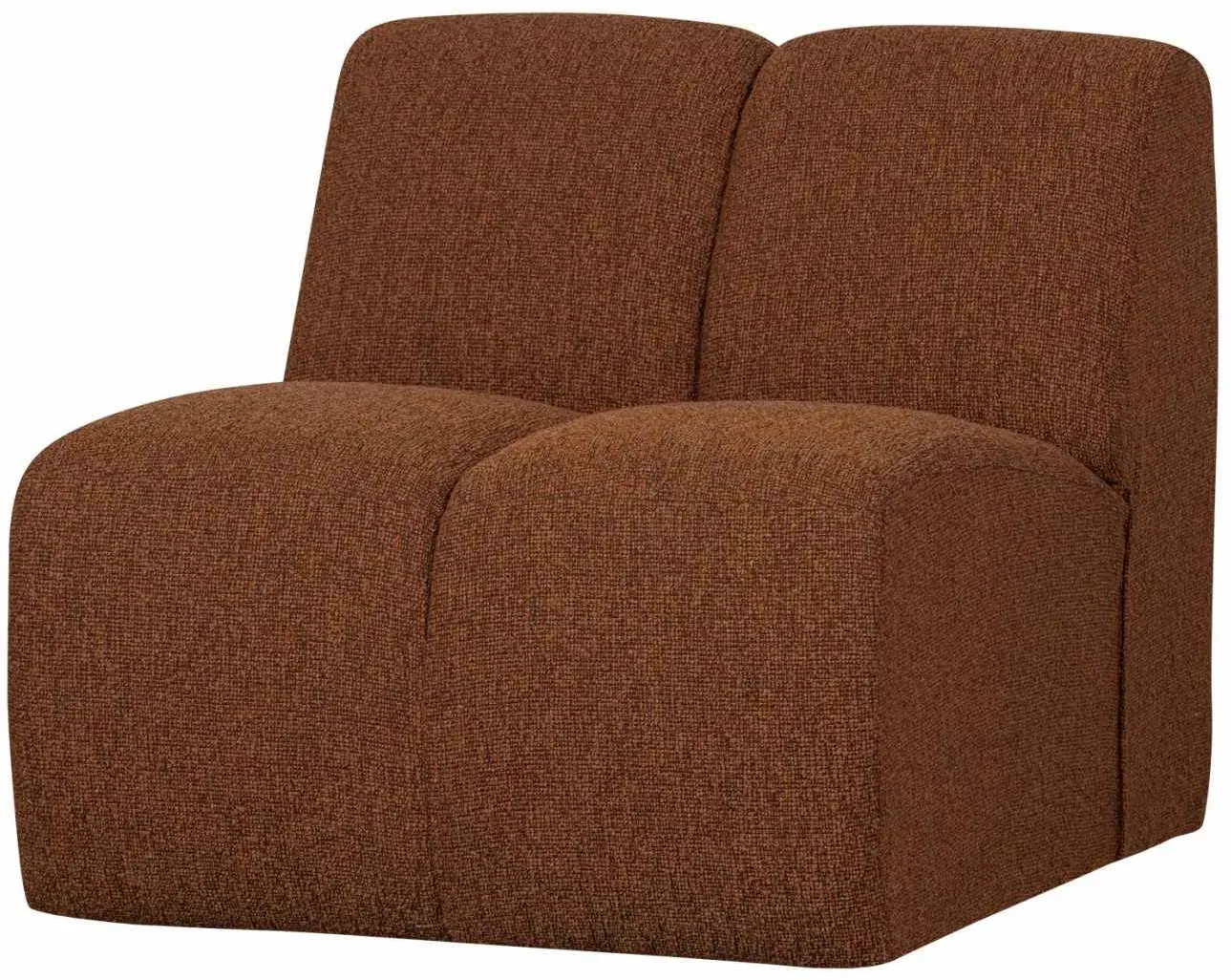 Modulsofa Mojo Boucle, modernes Einzel-Element, rostbraun, kombinierbar für Dein Traumsofa