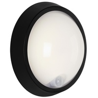 Briloner LED-Außenwandleuchte, Ø: 17 cm, 12 W, schwarz