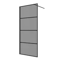 Badplaats Essos Walk-In-Dusche 100 x 200 cm Schwarz/Grau